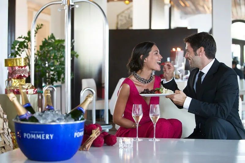 Couple on a romantic date
