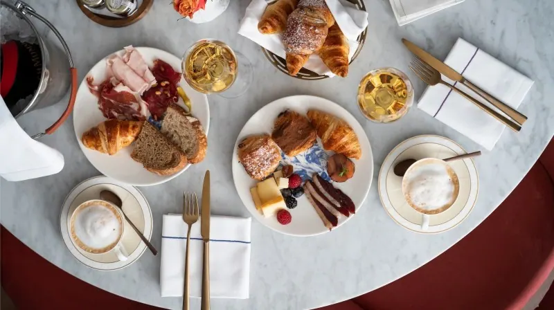 Buffet breakfast for two