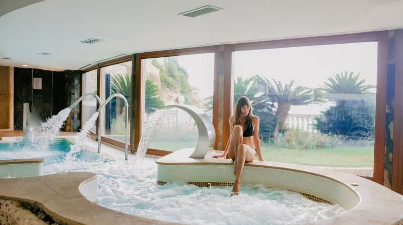 Spa with sea views & massage