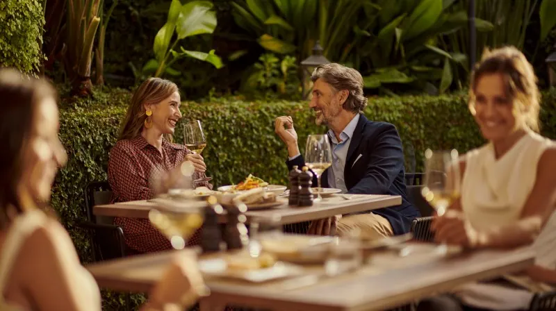 5-course tasting menu with wine for two